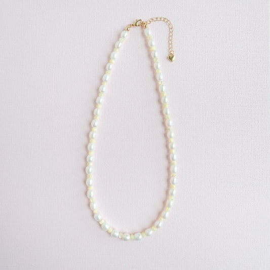 Yellow Pearl Necklace