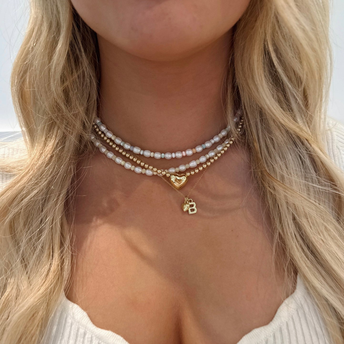 Yellow Pearl Necklace